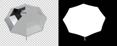 Şemsiye arka planda izole edildi. 3d görüntüleme, illüstrasyon