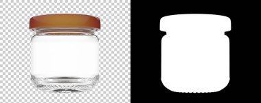 Kavanoz, şeffaf ve siyah arkaplan üzerine konteyner