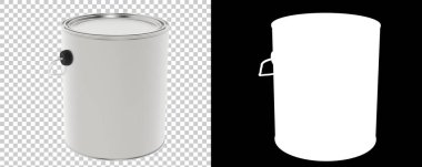 Boya kutusu arka planda izole edildi. 3d görüntüleme - illüstrasyon