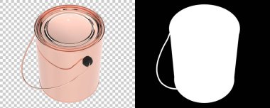 Boya kutusu arka planda izole edildi. 3d görüntüleme - illüstrasyon