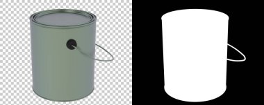 Boya kutusu arka planda izole edildi. 3d görüntüleme - illüstrasyon