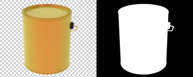 Boya kutusu arka planda izole edildi. 3d görüntüleme - illüstrasyon