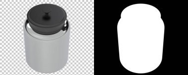 Kavanoz, şeffaf ve siyah arkaplan üzerine konteyner