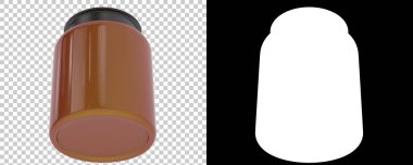 Kavanoz, şeffaf ve siyah arkaplan üzerine konteyner