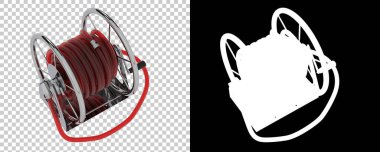 Beyaz arkaplanlı 3 boyutlu güç kablosu 