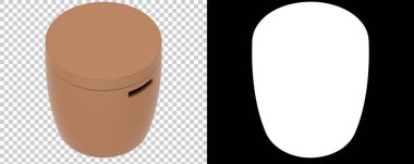 Sepet arka planda izole edildi. 3d görüntüleme - illüstrasyon
