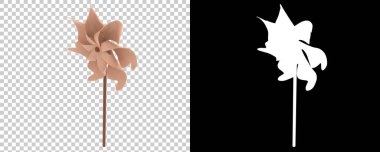 Arka planda izole edilmiş renkli fırıldak. 3d görüntüleme - illüstrasyon 