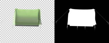 Arka planda modern çadır var. 3d görüntüleme - illüstrasyon