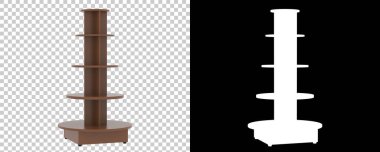 Şeffaf ve siyah arkaplanda katmanlı ekran duruşu