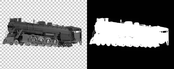 Locomotive Isolated White Background Rendering Illustration — Stock Photo, Image