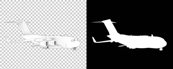 Verkehrsflugzeug Rendering Illustration — Stockfoto