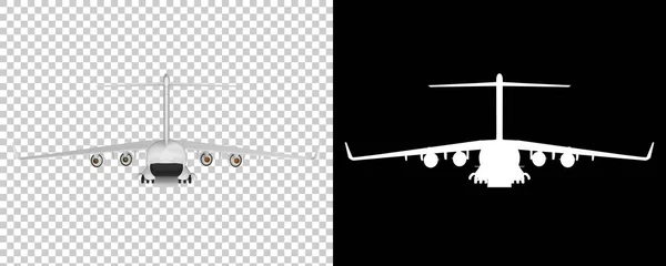 Komerční Letadlo Rendering Ilustrace — Stock fotografie