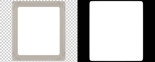 Stylish Minimalistic Frame Isolated White Background — Stock Photo, Image