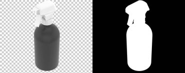 Arka planda izole edilmiş sprey şişesi. 3d görüntüleme - illüstrasyon