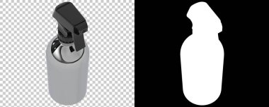 Arka planda izole edilmiş sprey şişesi. 3d görüntüleme - illüstrasyon