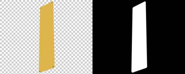 Gri arkaplanda restoran tabelası var. 3d görüntüleme - illüstrasyon