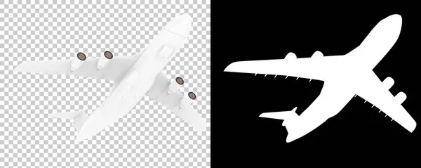 商用飞机3D渲染 — 图库照片