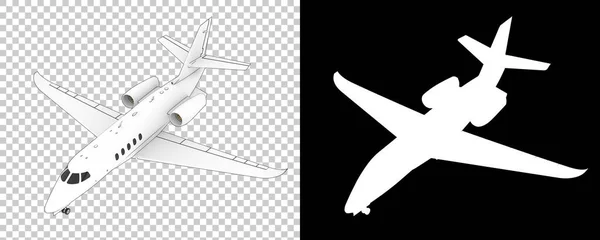 Komerční Letadlo Rendering Ilustrace — Stock fotografie