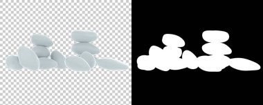 Şeffaf ve siyah arkaplanda parlak plaj taşları