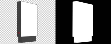 Saydam ve siyah arkaplan üzerinde kopyalama alanı olan ilan panosu