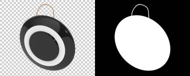  Gong arka planda izole edildi. 3d görüntüleme - illüstrasyon