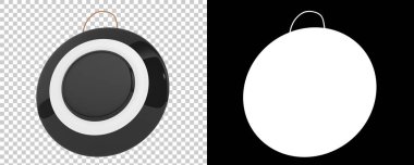  Gong arka planda izole edildi. 3d görüntüleme - illüstrasyon