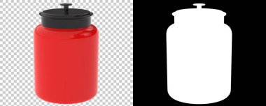 Kavanoz, şeffaf ve siyah arkaplan üzerine konteyner