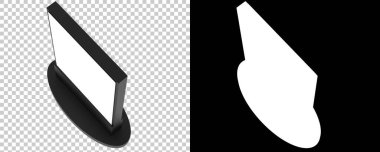 Tek bir işaret var. 3d görüntüleme - illüstrasyon