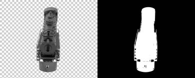 Lokomotif beyaz arka planda izole edildi. 3d görüntüleme - illüstrasyon