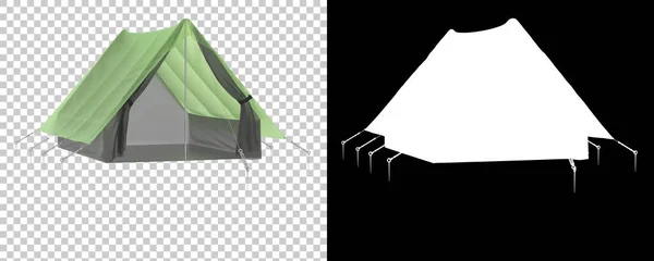 Tenda Moderna Isolata Sfondo Rendering Illustrazione — Foto Stock