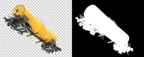 燃料车与背景隔离 3D渲染 — 图库照片