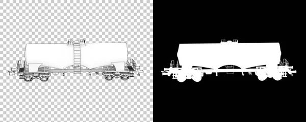 Yakıt Vagonu Arka Planda Izole Edilmiş Görüntüleme Illüstrasyon — Stok fotoğraf