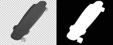 Arka planda uzun tahta izole edildi. 3d görüntüleme - illüstrasyon