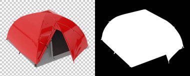 beyaz arkaplanda izole edilmiş çadır