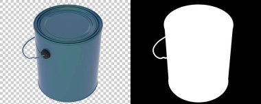 Boya kutusu arka planda izole edildi. 3d görüntüleme - illüstrasyon