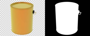 Boya kutusu arka planda izole edildi. 3d görüntüleme - illüstrasyon