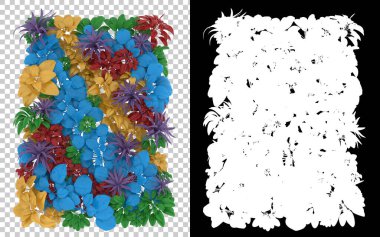 arka planda izole çiçekler