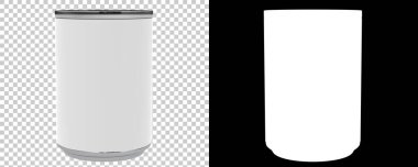 Çorba kutusu arka planda izole edildi. 3d görüntüleme - illüstrasyon