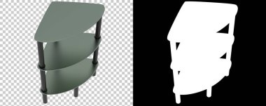 Şeffaf ve siyah arkaplanda katmanlı ekran duruşu