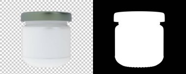 Kavanoz, şeffaf ve siyah arkaplan üzerine konteyner