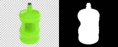 Plastik su şişeleri, gerçekçi illüstrasyon. 