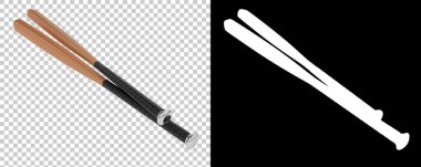 Beyzbol sopası ikonu, çizgi film stili. 