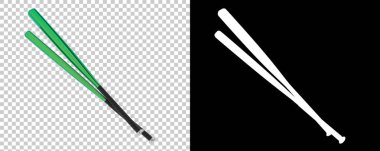 Beyzbol sopası ikonu, çizgi film stili. 