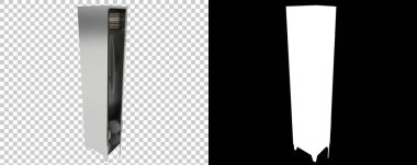 Arka planda jimnastik dolapları var. 3d görüntüleme - illüstrasyon