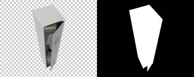 Arka planda jimnastik dolapları var. 3d görüntüleme - illüstrasyon