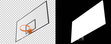 Basketbol potası. 3d resimleme.