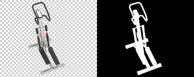 Manyetik motor arka planda izole edilmiş. 3d görüntüleme, illüstrasyon