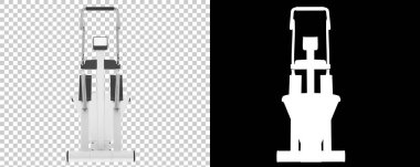 Manyetik motor arka planda izole edilmiş. 3d görüntüleme, illüstrasyon