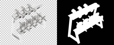 Spor malzemeleri. Halterli spor masası.