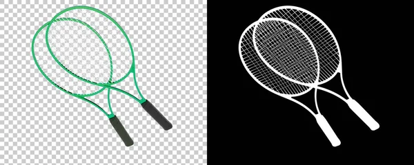 Tennisbanor Sportaktivitetsutrustning Illustration — Stockfoto